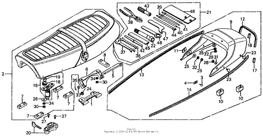 Seat + tools