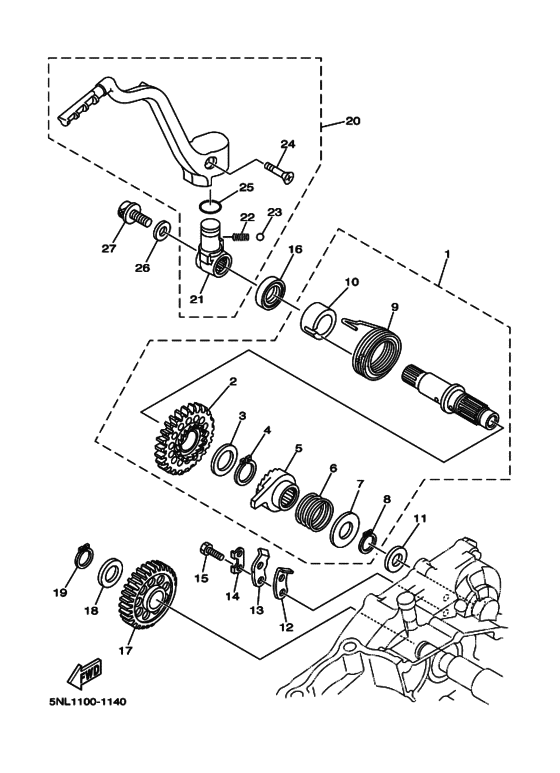 WR250F Стартер