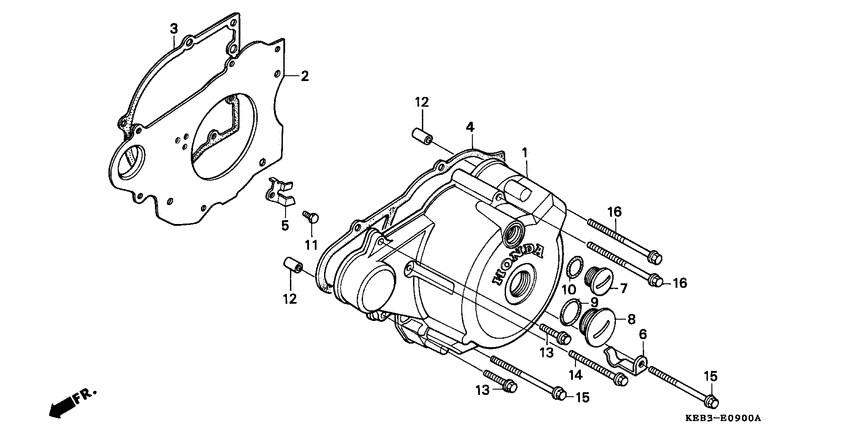 CA125 Крышка картера левая