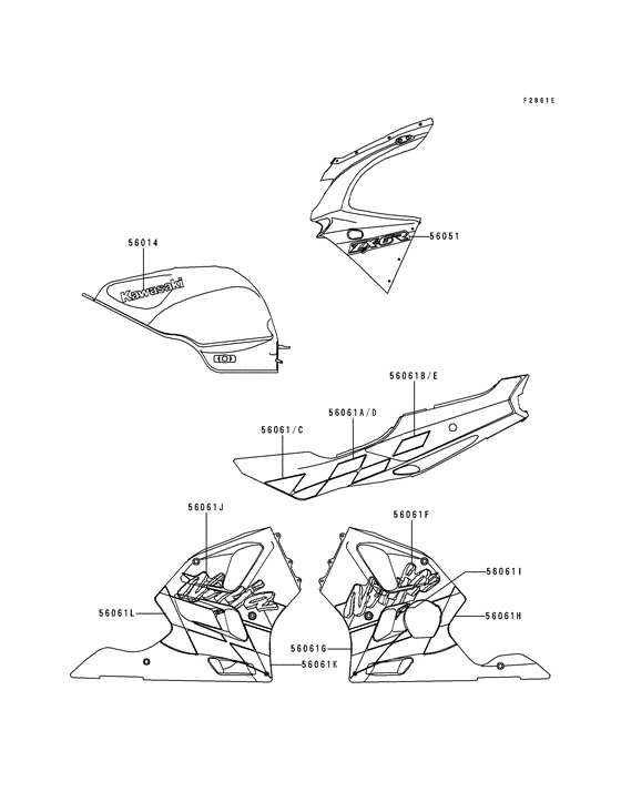 ZX600 Наклейки