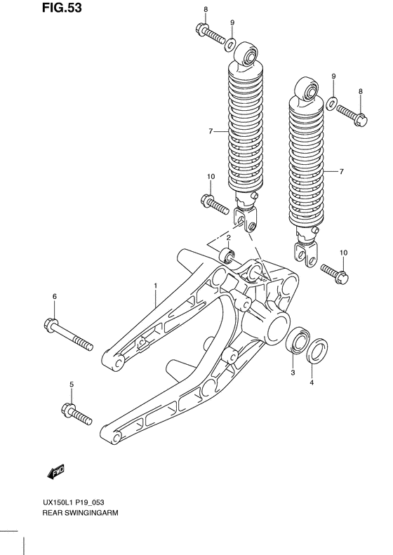 Rear swingingarm