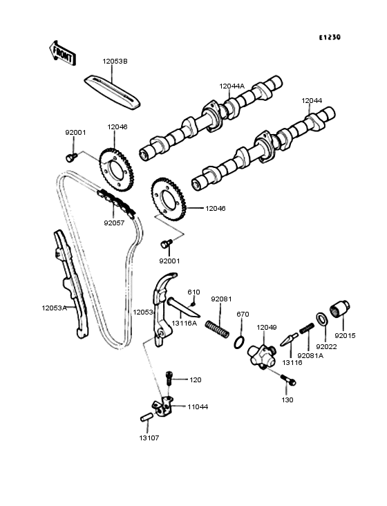 ZX400 Распредвал