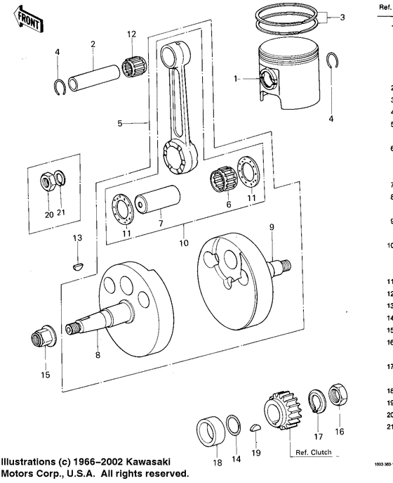 Crankshaft/piston