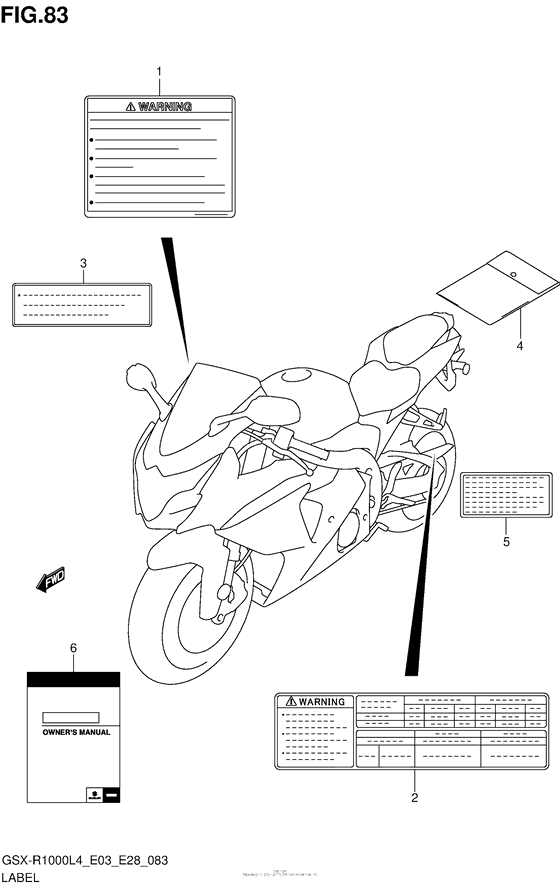 Label (Gsx-R1000L4 E33)
