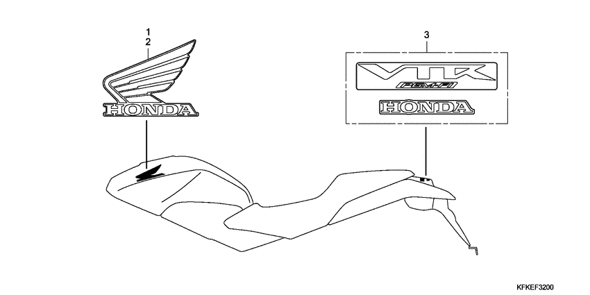 VTR250 Label read the manual