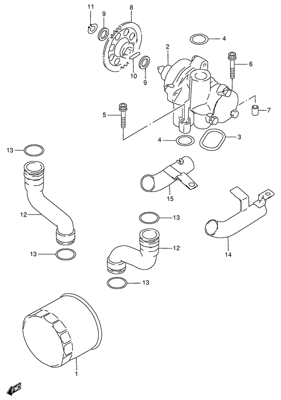 GSX600 Маслонасос