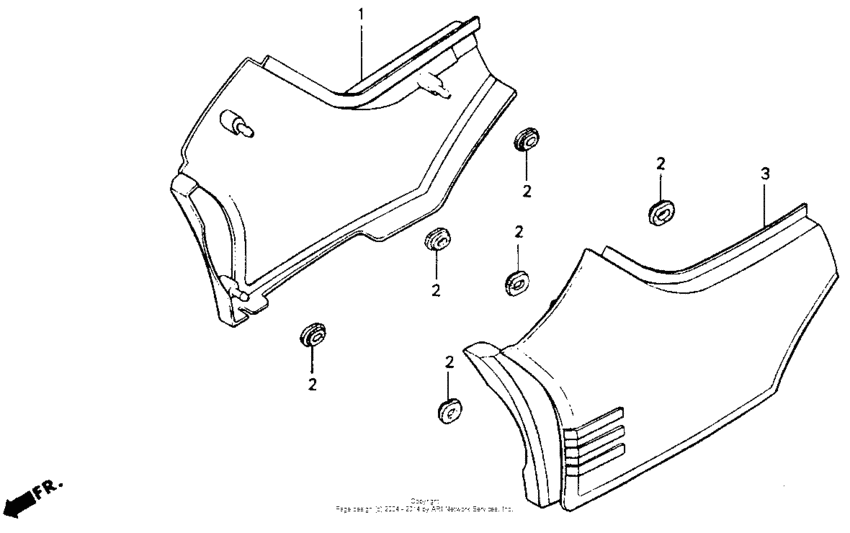 CB125T Боковые обтекатели