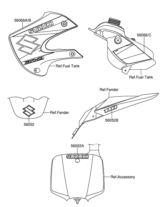 DR-Z110 Наклейка