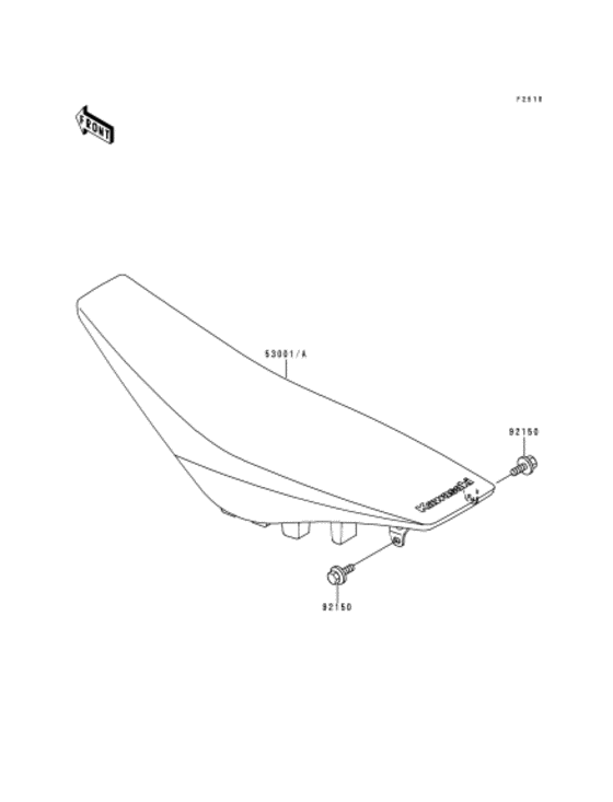 KX125 Сиденье