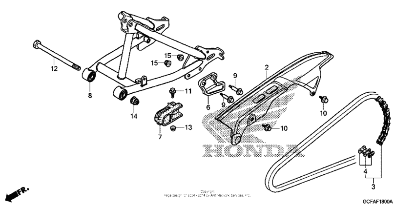 Swingarm + chain case