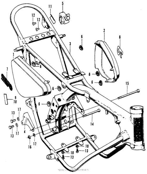 Frame + side cover