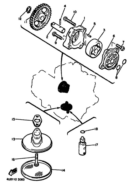 XJ600 Масляный насос