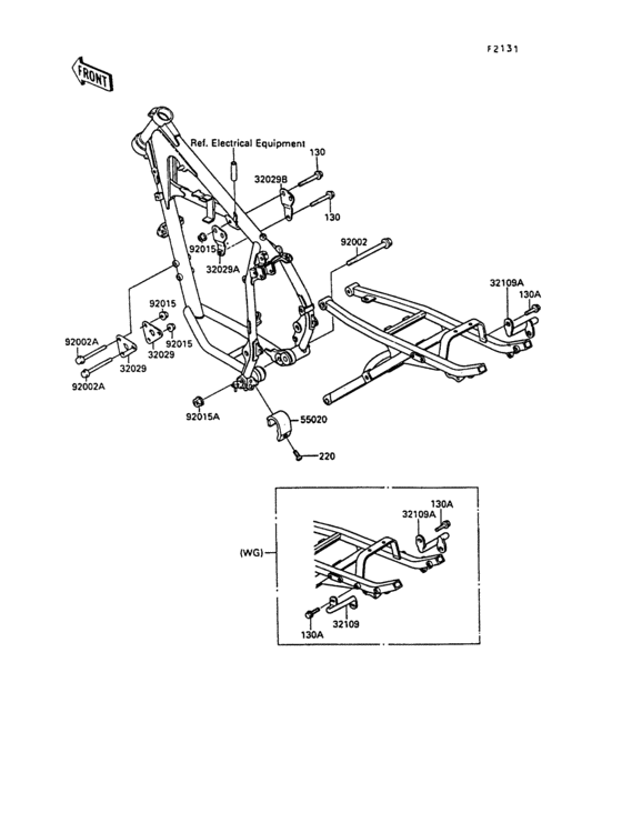 KL250 Frame fitting