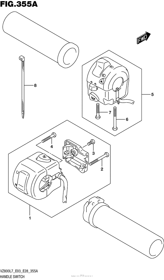 VZ800 Рулевые переключатели