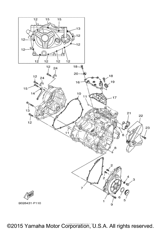 YZFR3FL Боковые крышки