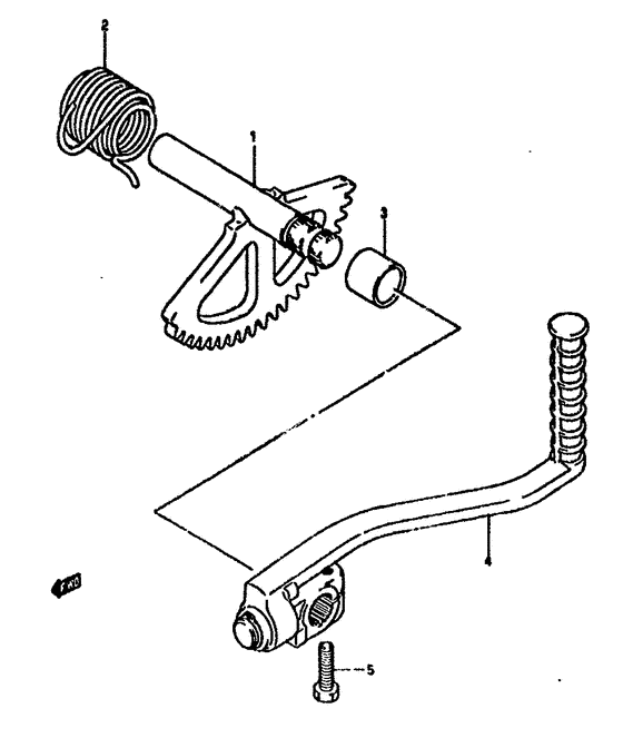 AH50 Ножной стартер