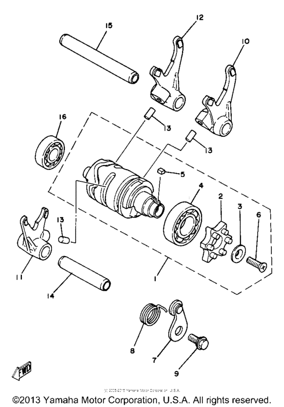Shift cam - fork