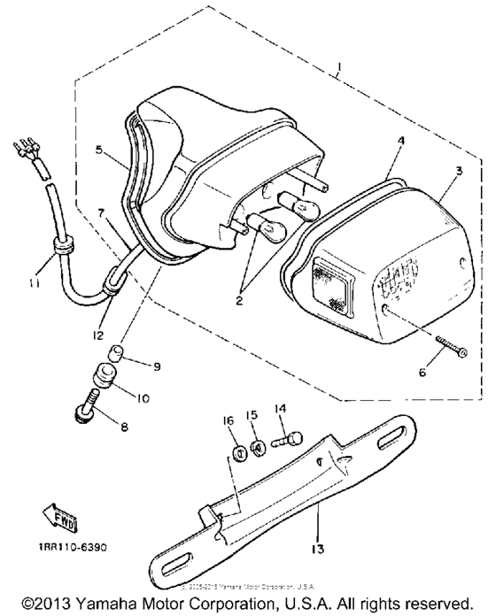 XV700CS Фонарь
