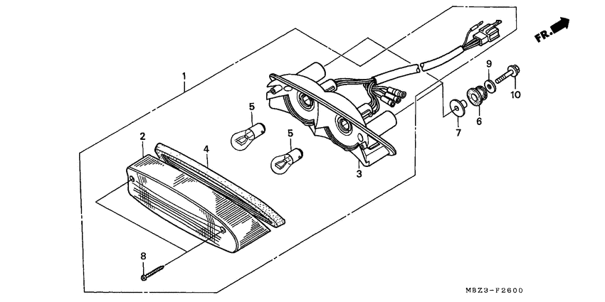 Taillight unit ass`y
