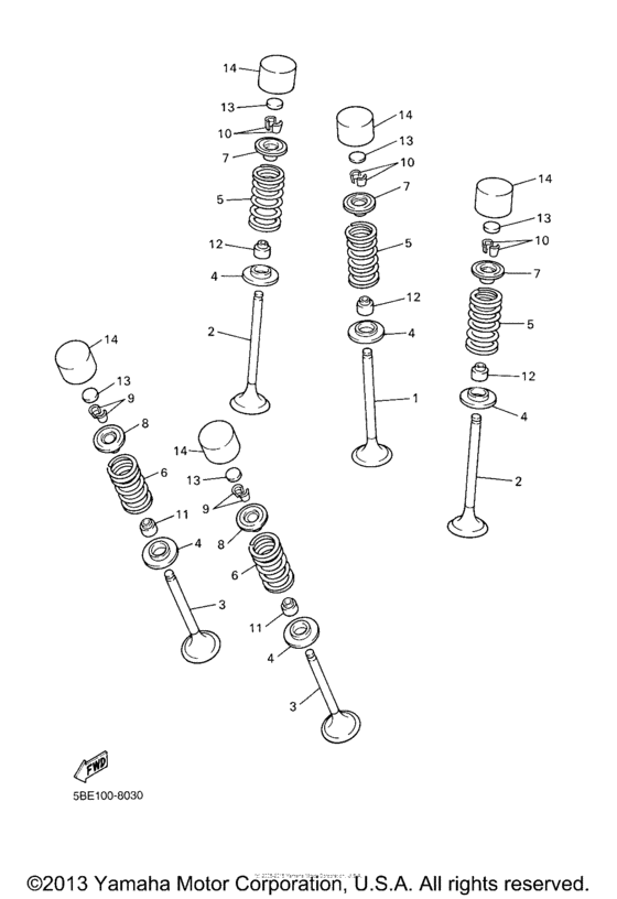 WR450FX Клапана