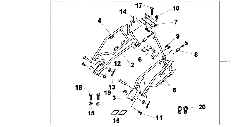 Saddle bag stay