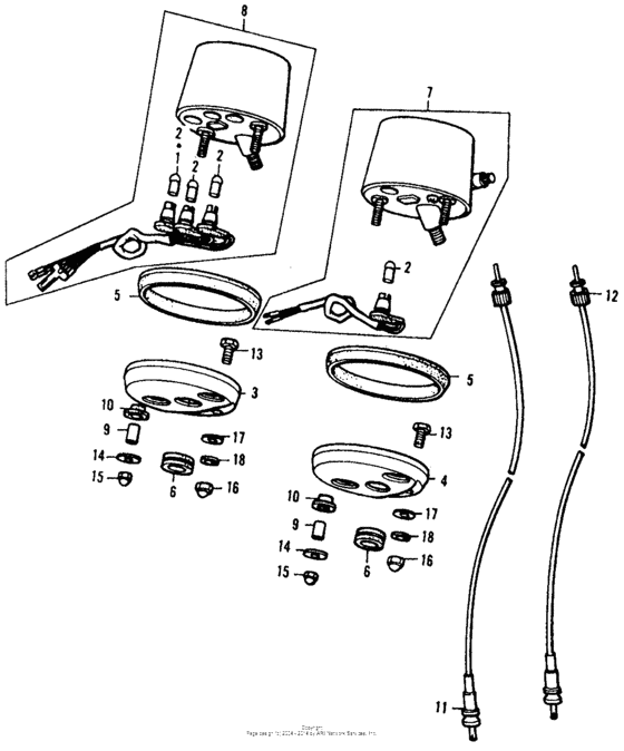 Speedometer + tachometer k-k1