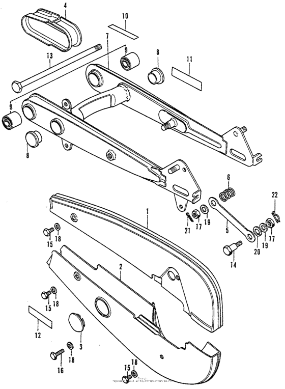 Swingarm + chain case