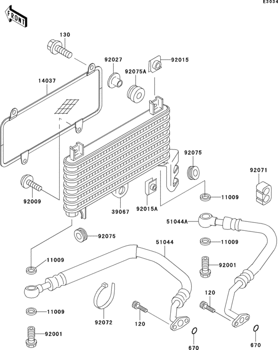 ZX600 Масляный картер