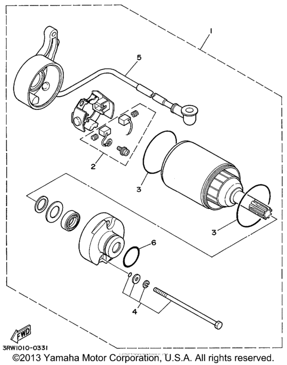TTR225L Стартер