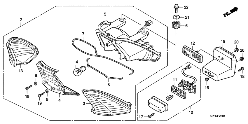 Taillight unit ass`y