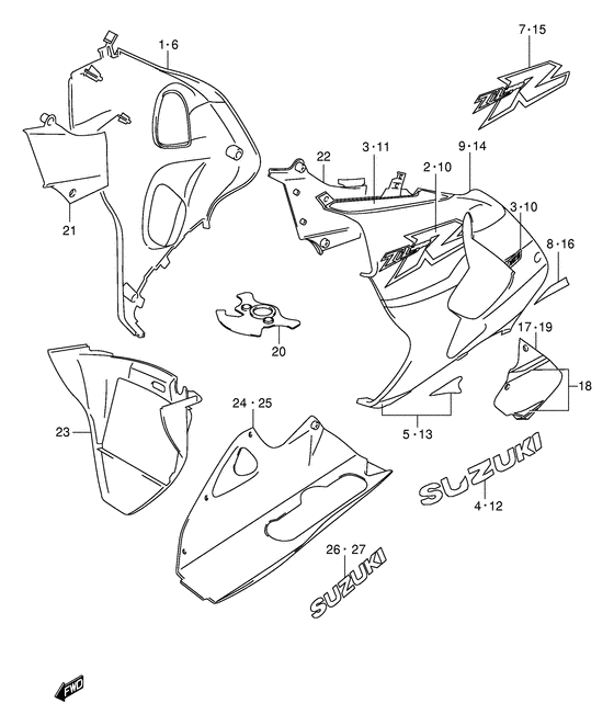 TL1000 Under cowling