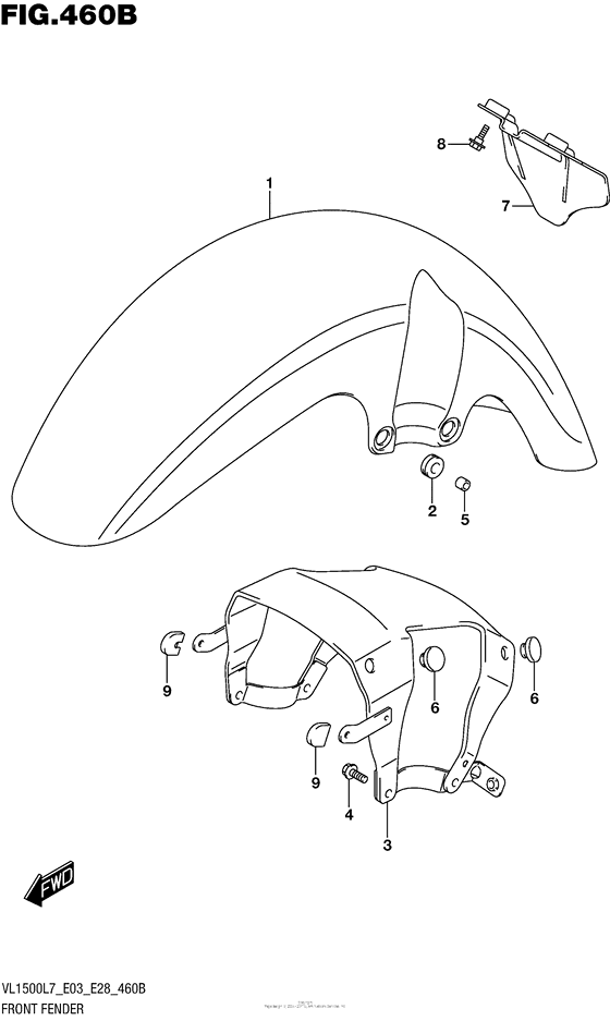 Front Fender (Vl1500Bl7 E28)