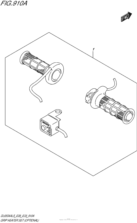 DL650X (ABS) Grip Heater Set (Optional)