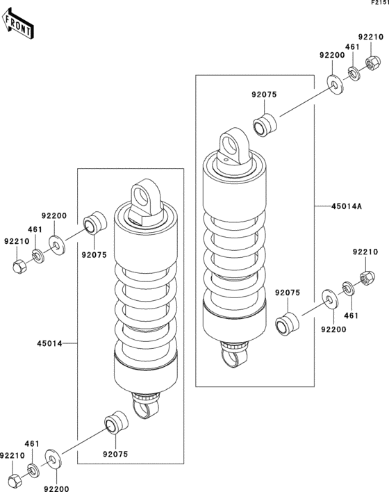 VN1500 Подвеска  /  амортизатор