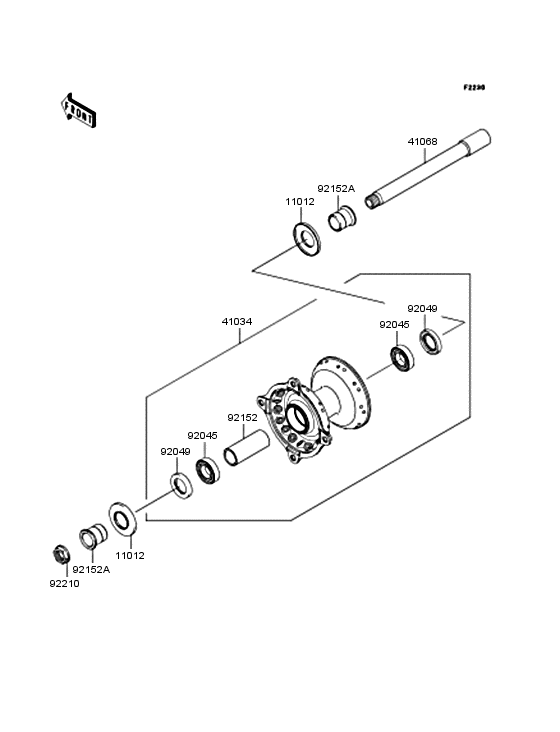  Переднее колесо
