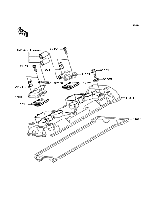 ZX600 Крышка головки цилиндров