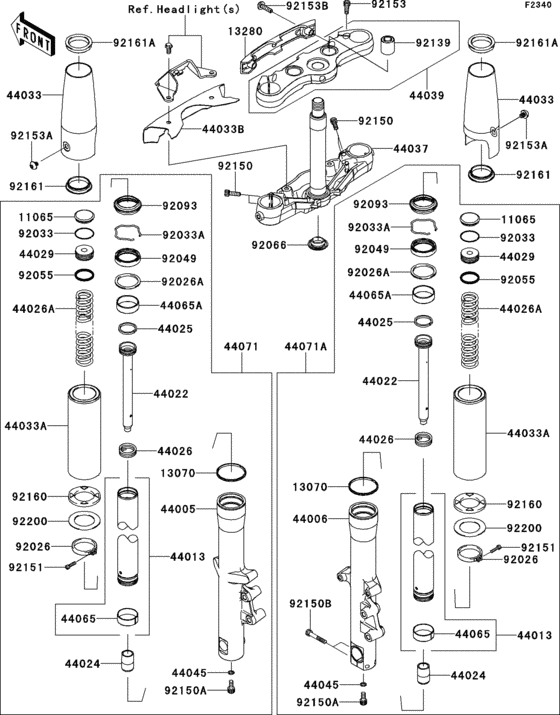 Front fork(1/2)