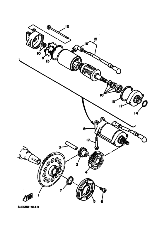 Starter clutch outer assy