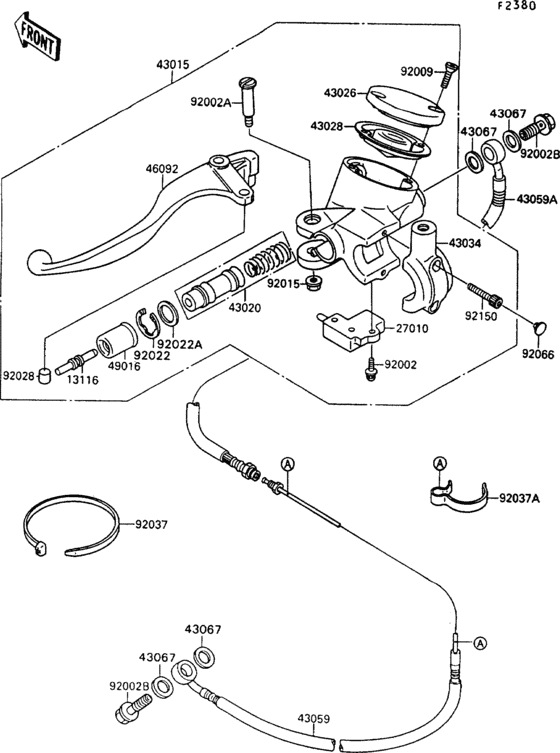 VN1500 Цилиндр сцепления