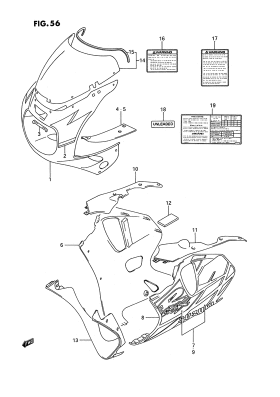Cowling body