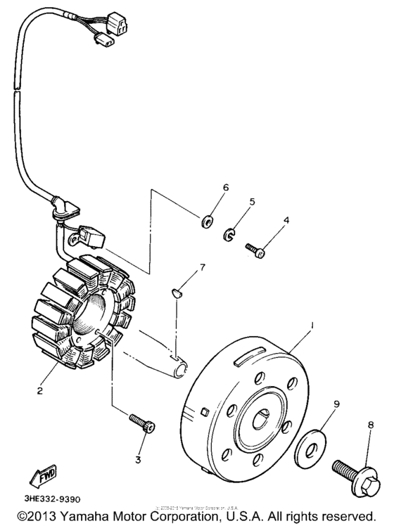 FZR600W Генератор