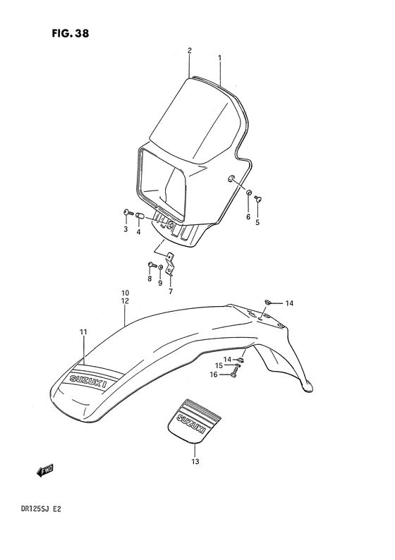 Headlamp cover - front fender