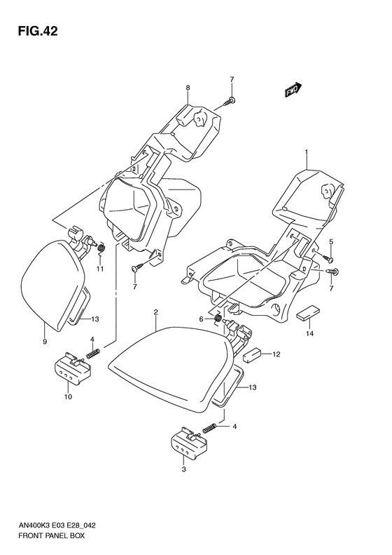 Front panel box