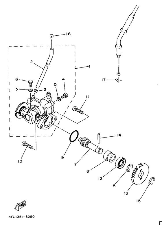 TZR125 Масляный насос