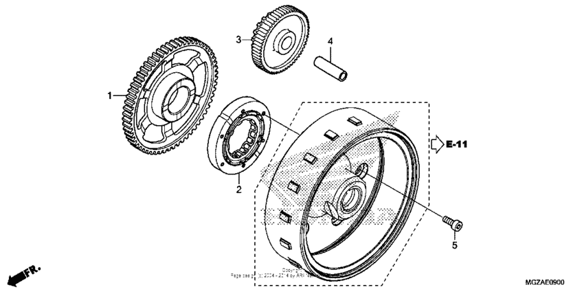 CB500F (ABS) Муфта стартера