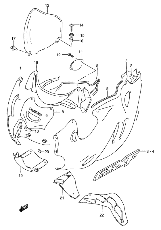Cowling body