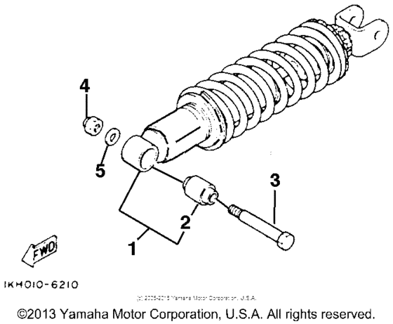 XT225EC Амортизаторы задние