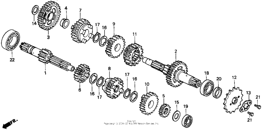CMX250C Трансмиссия