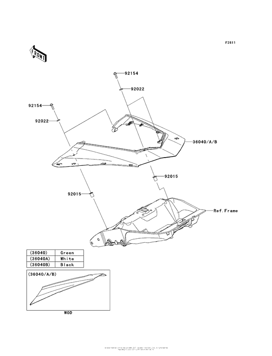 ZX1000 Боковые обтекатели