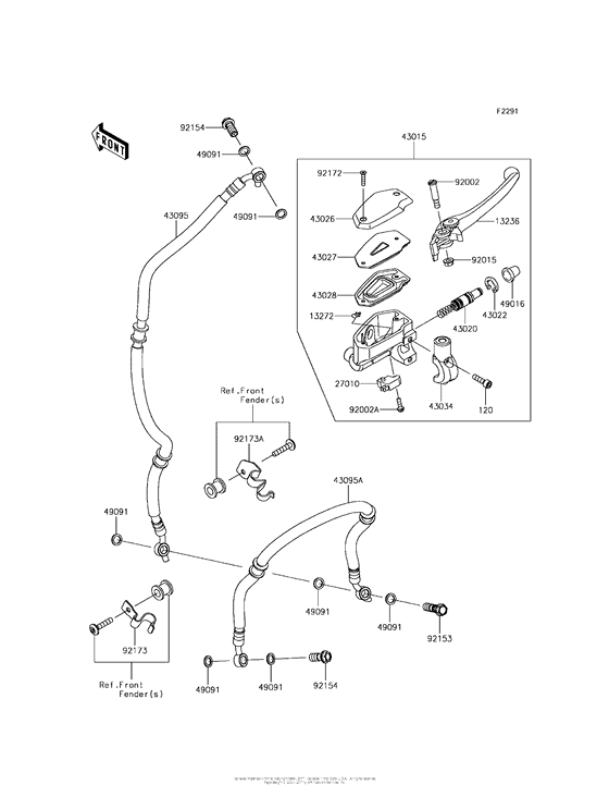 ER650 Главный тормозной цилиндр